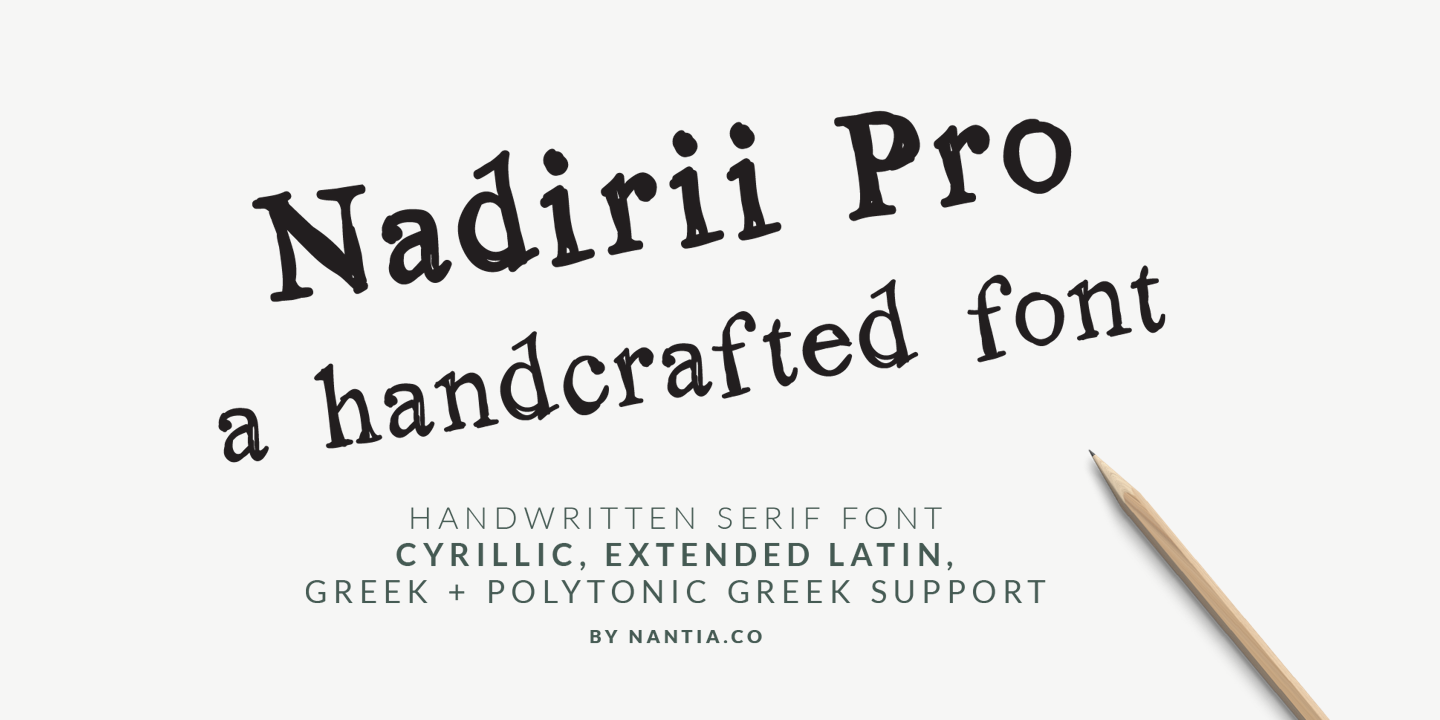 Example font Nadirii Pro #1